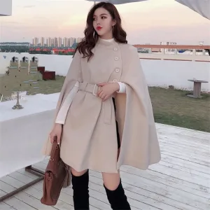 poncho laine décontracté pour les femmes