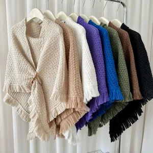 poncho chaud pour l'hiver