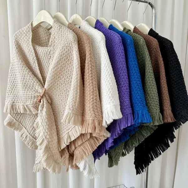 poncho chaud pour l'hiver