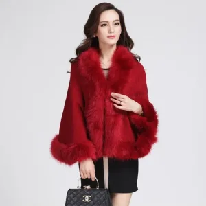 poncho élégant en laine