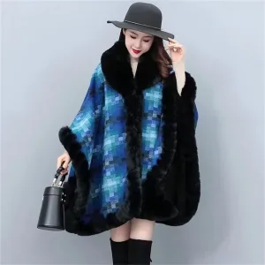 poncho chaud et épais