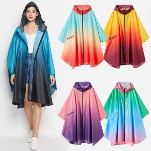 poncho dégradé pour motarde adulte
