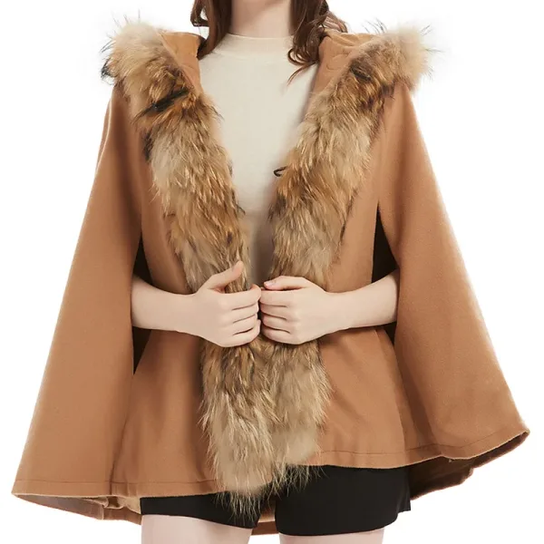 vêtements élégants poncho en laine pour femmes
