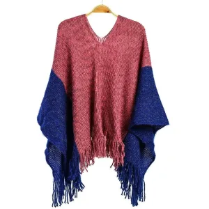 Châles ponchos chauds femmes