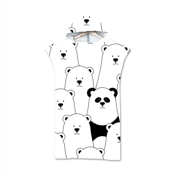 Enfant poncho bain