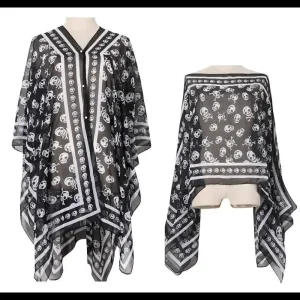 Grand poncho femme