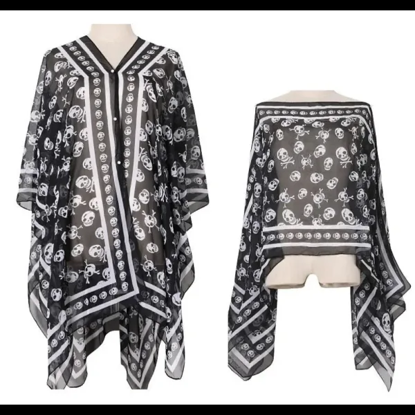 Grand poncho femme