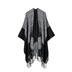 Manteau poncho cape pour femme hiver
