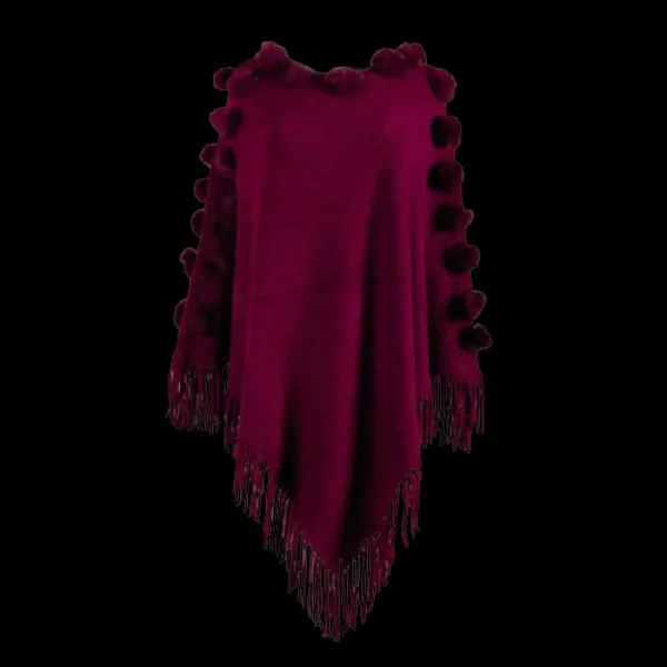 Manteau poncho femme