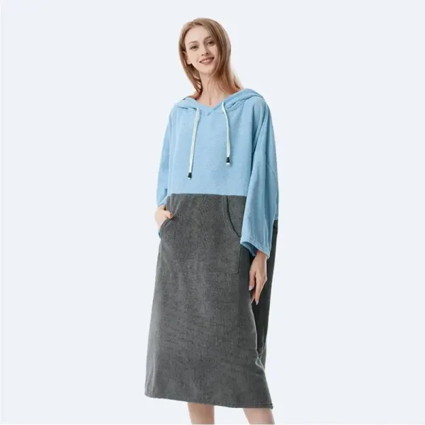 Patron poncho surf adulte