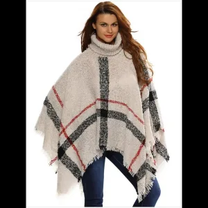 Petit poncho femme tricot