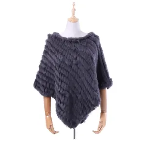 Poncho a tricoter pour femme