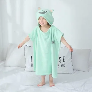 Poncho Bain Enfant Eléphant