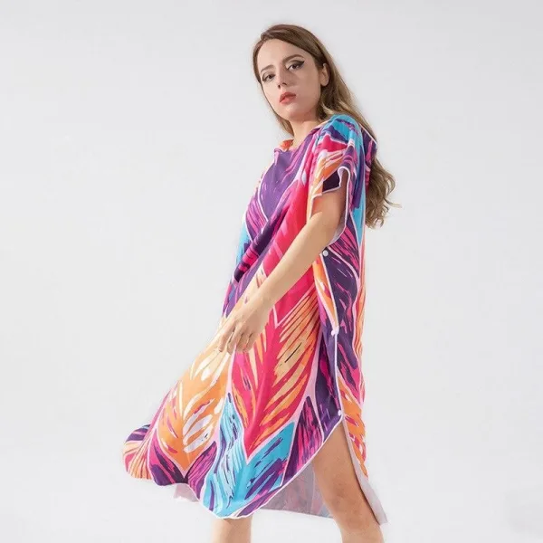 Poncho Bain Multicolore