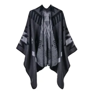Poncho chale femme