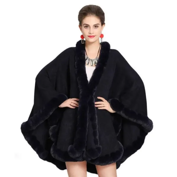 Poncho châle pour femme chaud