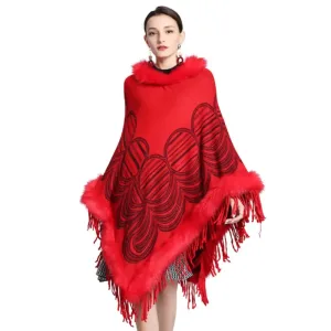 Poncho chic femme hiver