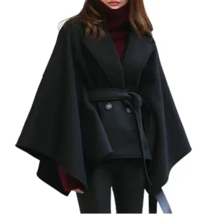Poncho coton épais femme