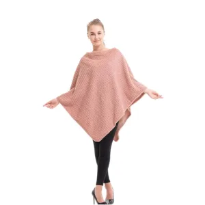 Poncho coton tricot