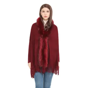 Poncho d'hiver femme