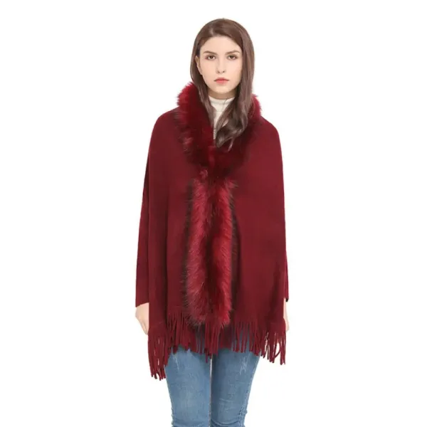 Poncho d'hiver femme