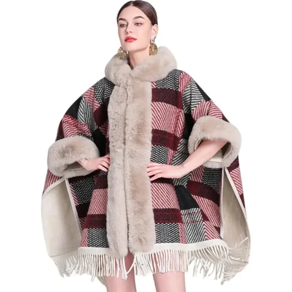 Poncho De Femme Très Chaud