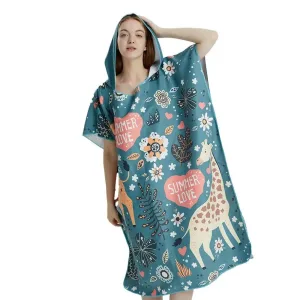 poncho de plage pour femmes en coton