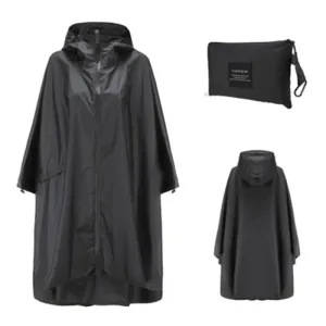 Poncho de pluie à col pour femme
