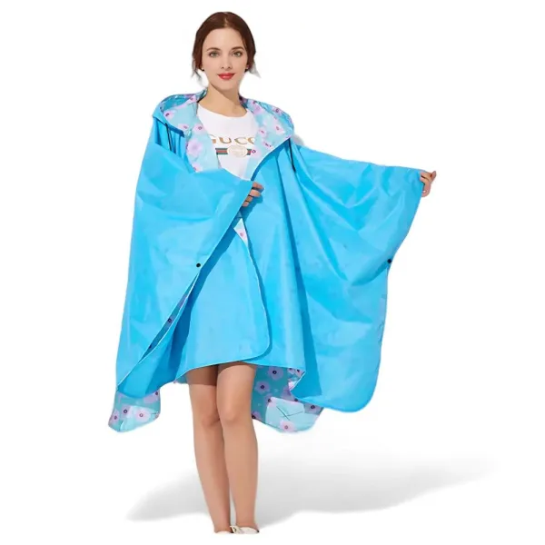 poncho de pluie avec capuche