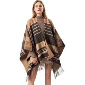 poncho en laine femme