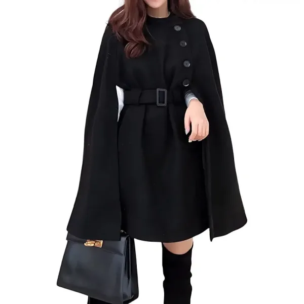 Poncho en laine femme hiver