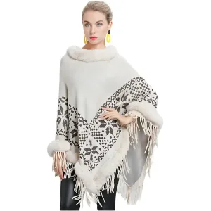 Poncho en polaire femme