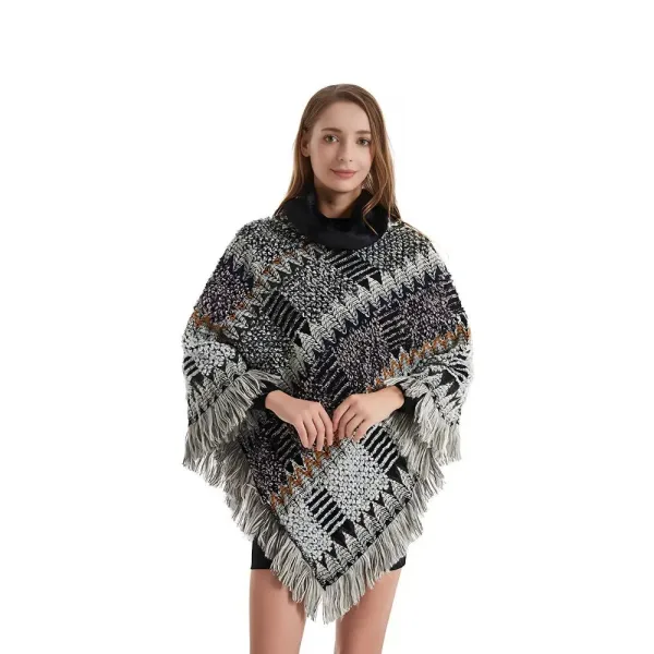 Poncho fait en tricot