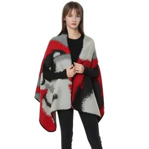 Poncho femme laine pas cher