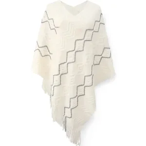 Poncho femme polaire