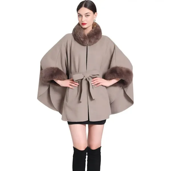 Poncho laine femme fashion