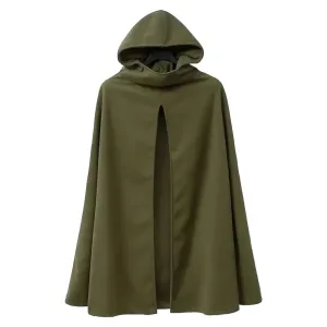 Poncho long a capuche femme