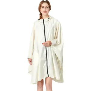 Poncho long à capuche pour femmes