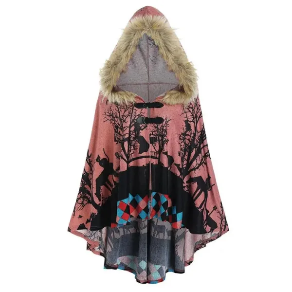 Poncho long femme