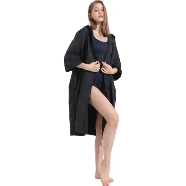 poncho noir léger pour femmes