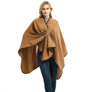 Poncho plaid femme