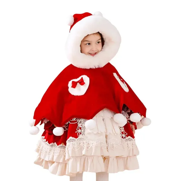 Poncho polaire enfant