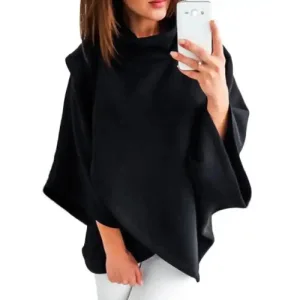 Poncho polaire femme