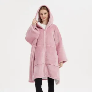 Poncho Polaire Femme Fermeture Eclair