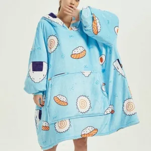 Poncho Polaire Femme Sushis