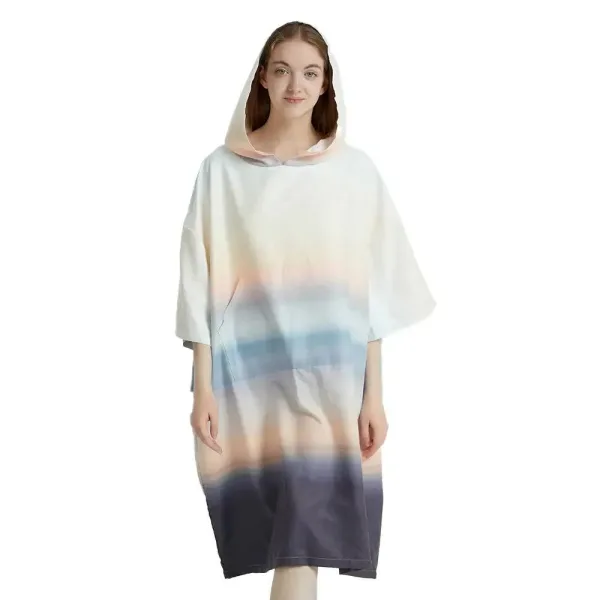 Poncho surf rayure