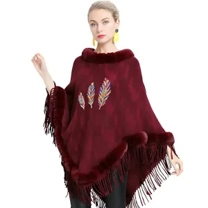 Poncho vetement femme hiver