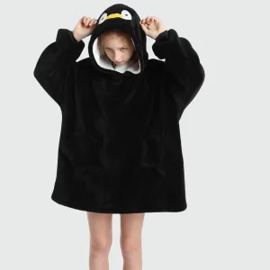 Sweat Plaid Enfant Pingouin